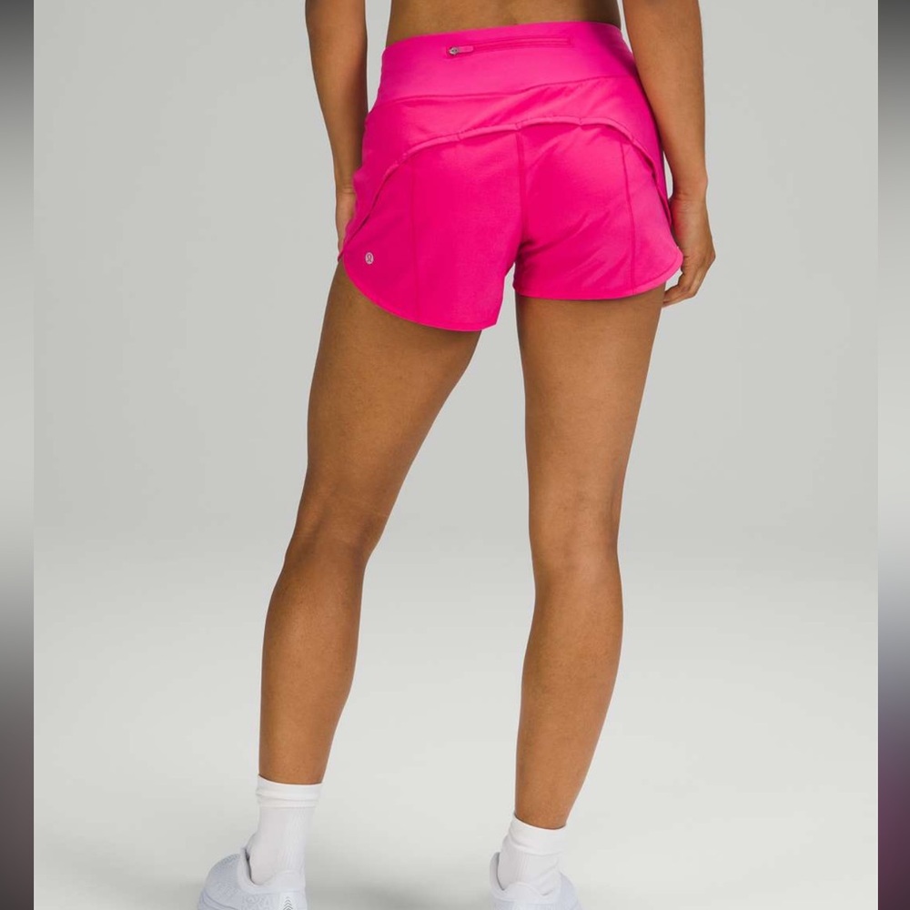 Lululemon Speed Up Mid-Rise Short 4” - Sonic Pink